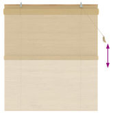 Roleta naturalny 140 x 160 cm Bambus