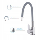 Bateria flexi szara FLOW FLEX