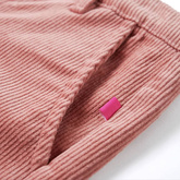 Spodnie dziecięce, sztruksowe, stary róż, 128
