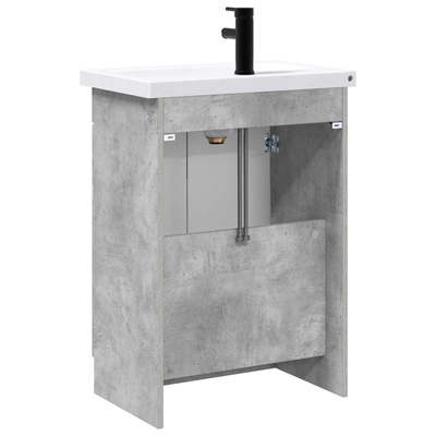 Zestaw mebli łazienkowych Betonowy szary 78,5 x 37,5 x 81 cm