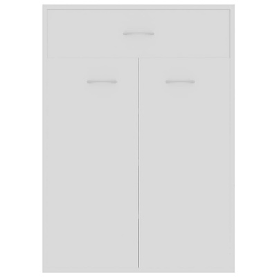 Szafka na buty, biała, 60x35x84 cm, materiał drewnopochodny