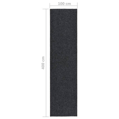 vidaXL Dywanik pochłaniający zabrudzenia, 100x400 cm, antracytowy