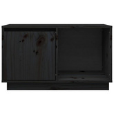 vidaXL Szafka pod TV, czarna, 74x35x44 cm, lite drewno sosnowe