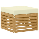 Zestaw sof na zewnątrz 7 szt. Biały i kremowy