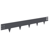 Krawężnik do trawnika 30 szt. 100 x 15 cm Stal antracytowy