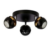 Boni plafon 3x3w gu10 led czarny