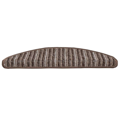 Samoprzylepne maty na schody 15 pcs Brązowy 56 x 17 x 3 cm