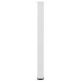 Nogi do stołu barowego 4 szt. Białe 100-102 cm Stal