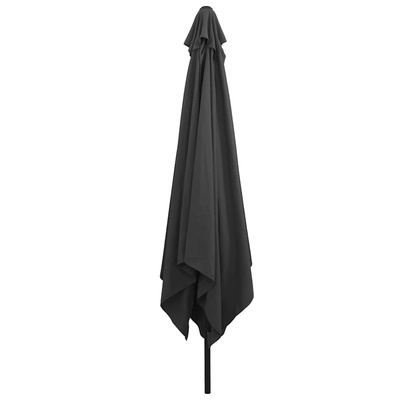 Parasolka ogrodowa Antracyt 295 x 295 x 245 cm Poliester i Stal