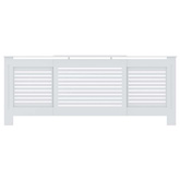 Osłona na kaloryfer z MDF, biała, 205 cm