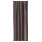 Firany blackout z kółkami 2 pcs Ciemny brąz 225 x 140 cm