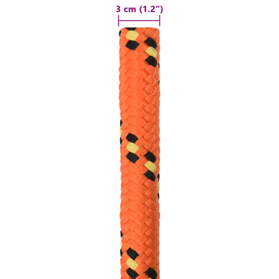Lina do łodzi 3 mm 25 m pomarańczowy PP