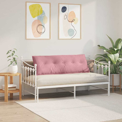 Poduszka na plecy Różowy 140 x 50 cm Tkanina sztruksowa