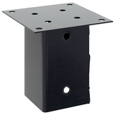 Podstawy słupków kwadratowe 12 szt. Antracyt 91x91 mm