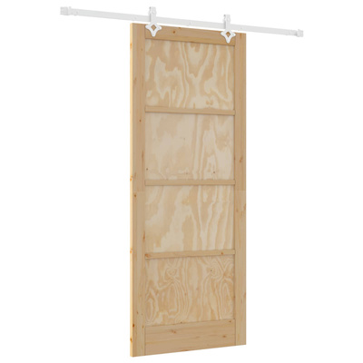 Drzwi przesuwne Naturalne i białe 86 x 211 cm
