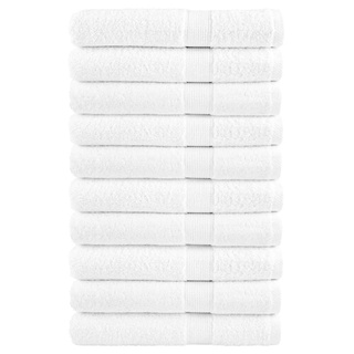 Ręczniki premium, SOLUND, 10 szt., białe, 80x200 cm, 600 g/m?