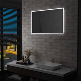 vidaXL Lustro łazienkowe z LED i czujnikiem dotykowym, 100x60 cm
