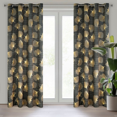 Zasłona Ofelia grafitowa 140x250