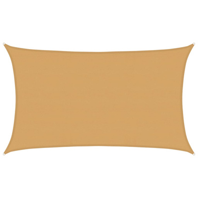Żagiel przeciwsłoneczny, 160 g/m?, piaskowy, 5x8 m, HDPE