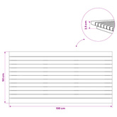 Blat stołu 100 x 50 x 3,5 cm Prostokątny Lite drewno teakowe