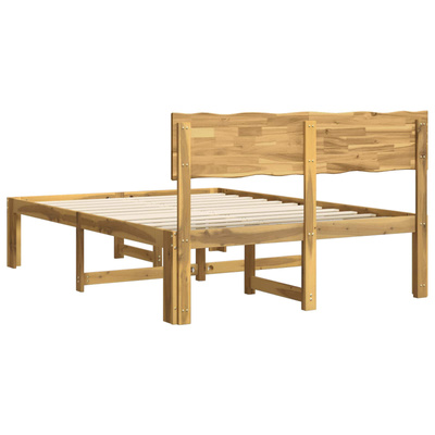 Podwójna rama łóżka z wezgłowiem ROSTOCK Biały 150 x 200 cm