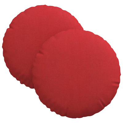 Poduszki na siedziska 2 pcs Czerwony ?30 x 13 cm tkanina