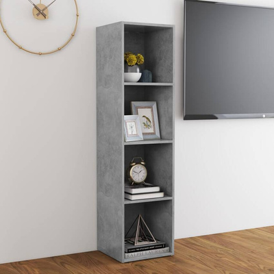 vidaXL Szafka pod TV, szarość betonu, 142,5x35x36,5 cm