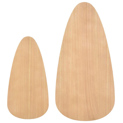 Zestaw stolików kawowych, 2 szt., brązowy, lite drewno sosnowe