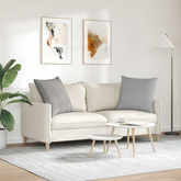 Poduszki na sofę 2 pcs Szary chmur 80 x 80 cm tkanina