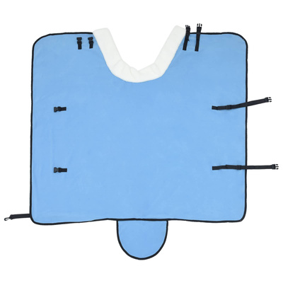 Koc dla Koni Jasny błękit 105 cm Polarowy fleece