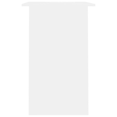 Biurko, białe, 90x50x74 cm, materiał drewnopochodny