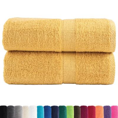 Ręczniki toaletowe Premium, SOLUND 2 szt., złote, 30x30 cm, 600 g/m?