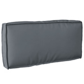 Poduszka Antracyt 80 x 40 x 12 cm Materiał Oxford
