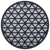 vidaXL Dywan na zewnątrz, czarny, ?200 cm, PP