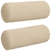 Poduszki Wałkowe 2 pcs Kremowy ? 15 x 40 cm