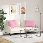 Poduszki na sofę 2 pcs Różowy 70 x 50 cm tkanina