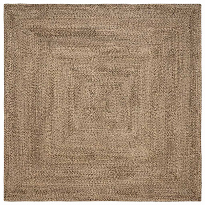Dywany pokojowe Naturalny i czarny 200 x 200 cm Juta