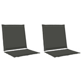 Poduszki na Siedzisko i Oparcie 2 pcs antracytowy