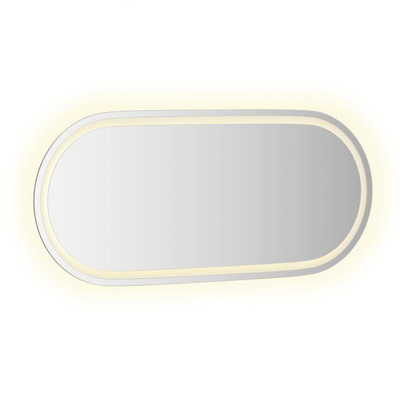 vidaXL Lustro łazienkowe z LED, 100x45 cm, owalne