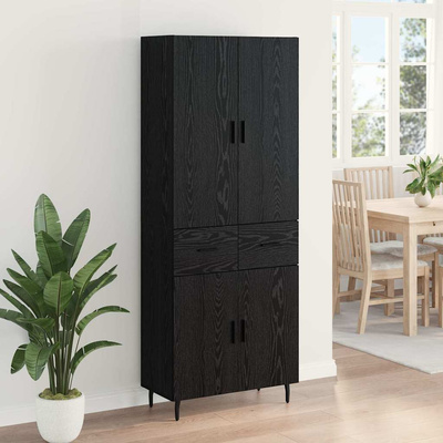 Highboard 2 szt. Czarny dąb 69,5 x 34 x 180 cm