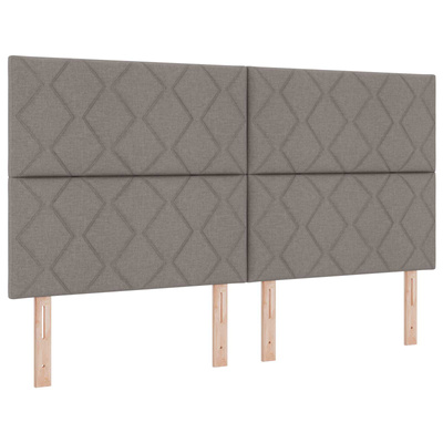 Łóżko ottoman z materacem Ciemnoszary 180 x 200 cm tkanina