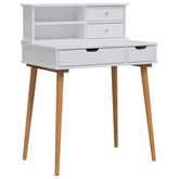 Zestaw toaletki FAUSKE 2 szt. Biały 76 x 50 x 103,5 cm