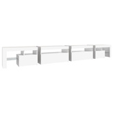 vidaXL Szafka pod TV z oświetleniem LED, biała, 290x36,5x40 cm