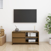 vidaXL Szafka pod TV, miodowy brąz, 80x31x39 cm, drewno sosnowe