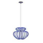 Lampa wisząca Imperia niebieska pojedyncza do jadalni nad stół E27