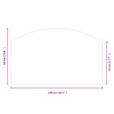 Panel kominkowy, szklany, 100x60 cm