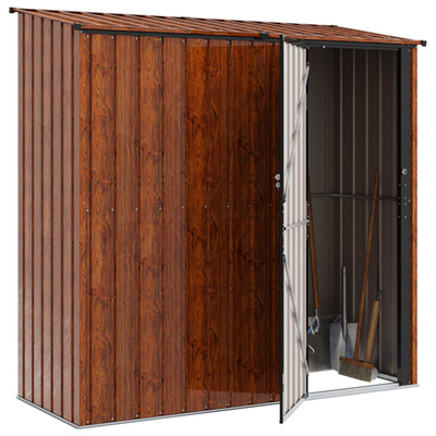 Schowki ogrodowe Brązowy 203 x 85,5 x 200 cm Metal