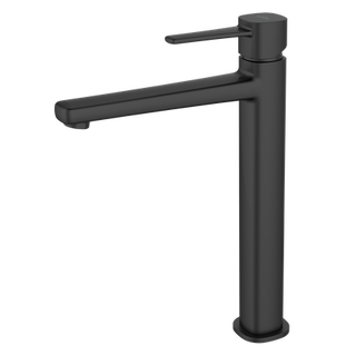 Wysoka bateria umywalkowa Glamour czarna  Invena