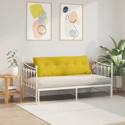 Poduszka na plecy Żółty 140 x 50 cm Tkanina sztruksowa