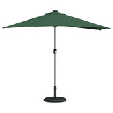 Parasolka ogrodowa Zielony 294 x 150 x 224 cm Poliester i Stal